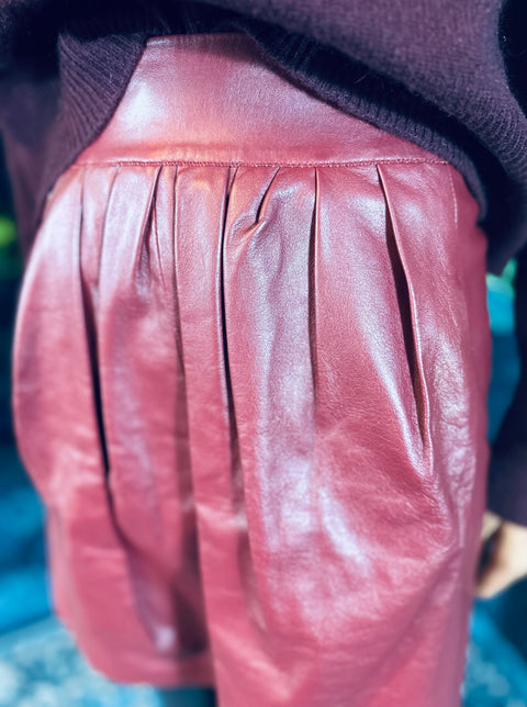 Lederjupe "Nina Ricci"