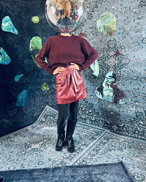 Lederjupe "Nina Ricci"