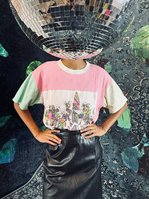 Vintage-T-Shirt "3Suisses"