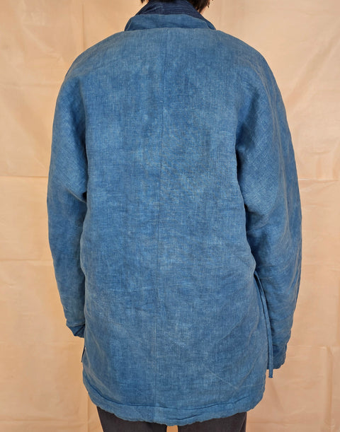 Kimono " Bleu de cocagne" + Foulard