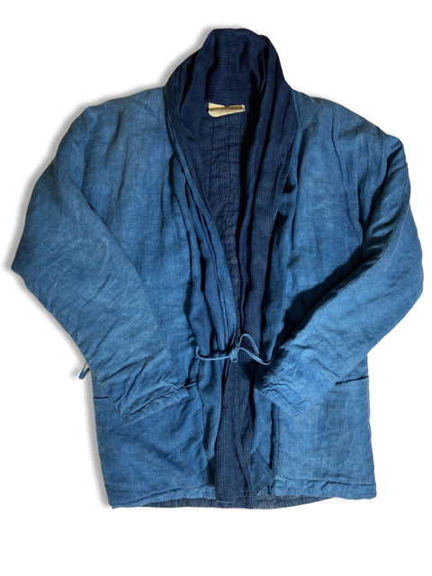 Kimono " Bleu de cocagne" + Foulard